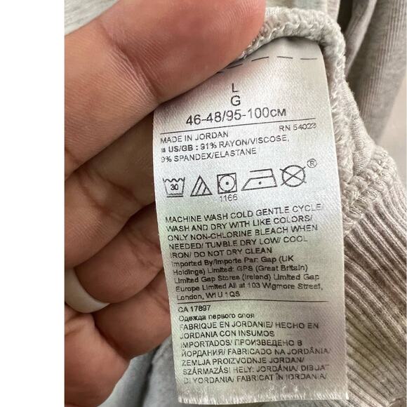 Banana Republic Grey Open Front Cardigan w/Pockets Size Large - Picture 4 of 4